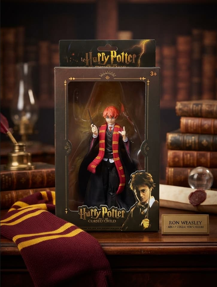 Boneco Colecionável Ron Weasley Cursed Child — Action Figure Edição Especial
