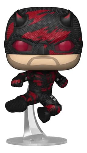 Boneco Funko Pop Demolidor Battle Damaged em base suspensa