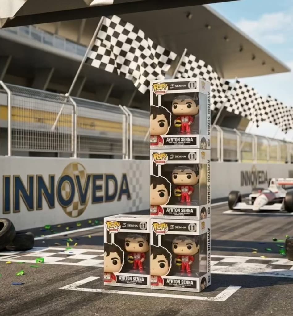 Showcase Oficial Funko Pop Ayrton Senna Autódromo Innoveda