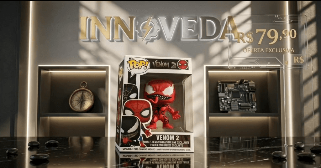Showcase Oficial Funko Pop Carnificina Carnage Innoveda