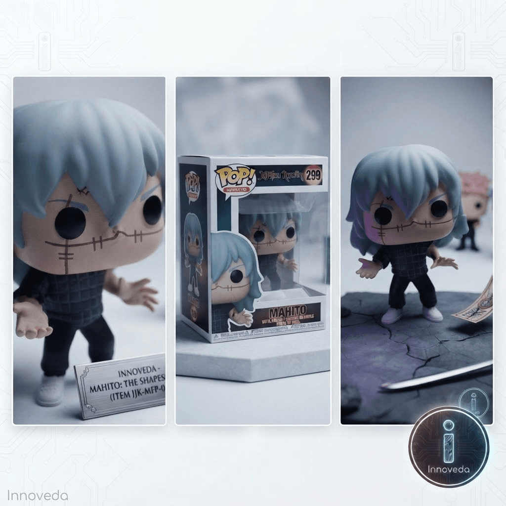 Detalhes e Ângulos do Funko Pop Mahito Jujutsu Kaisen