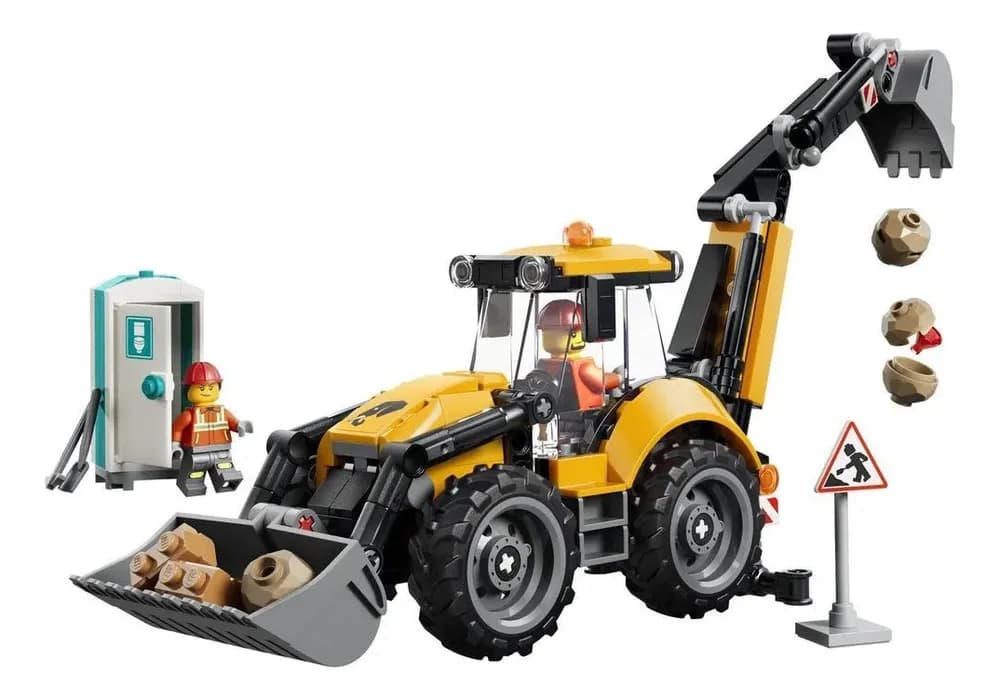 LEGO City Retroescavadeira Amarela 60480 (301 Peças)