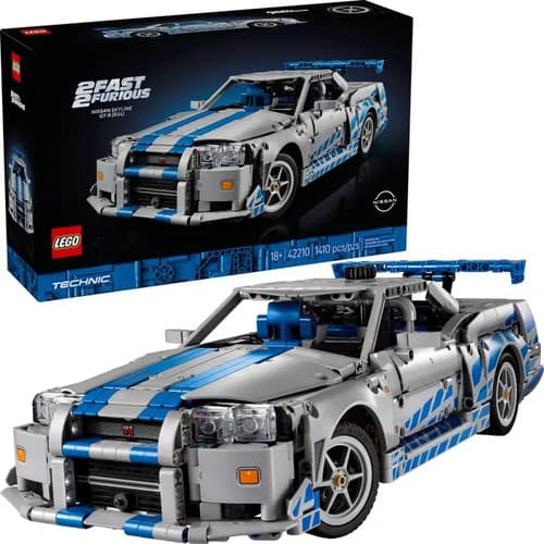 LEGO Technic 42210 Nissan Skyline GT-R (R34) +Velozes +Furiosos (1.410 Peças)
