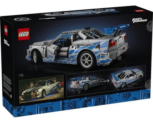 Verso da Caixa LEGO Technic 42210 com Dimensões e Detalhes