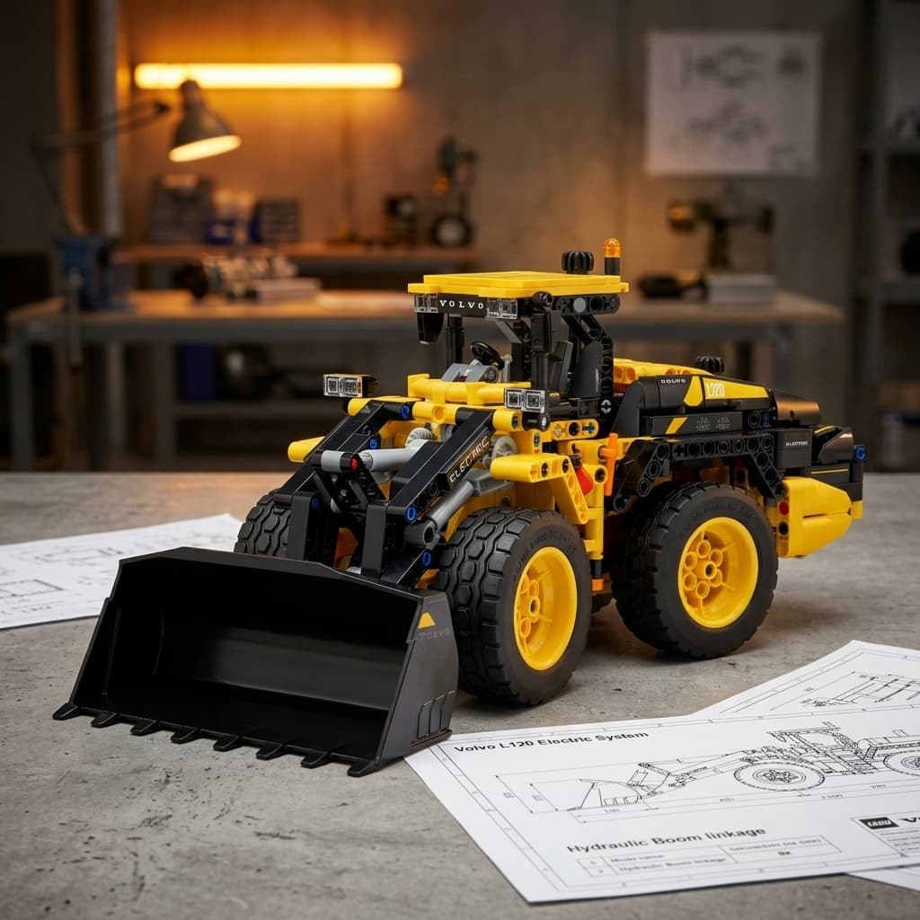 Carregadeira de Rodas Elétrica Volvo L120 LEGO Technic 42209 (973 Peças)
