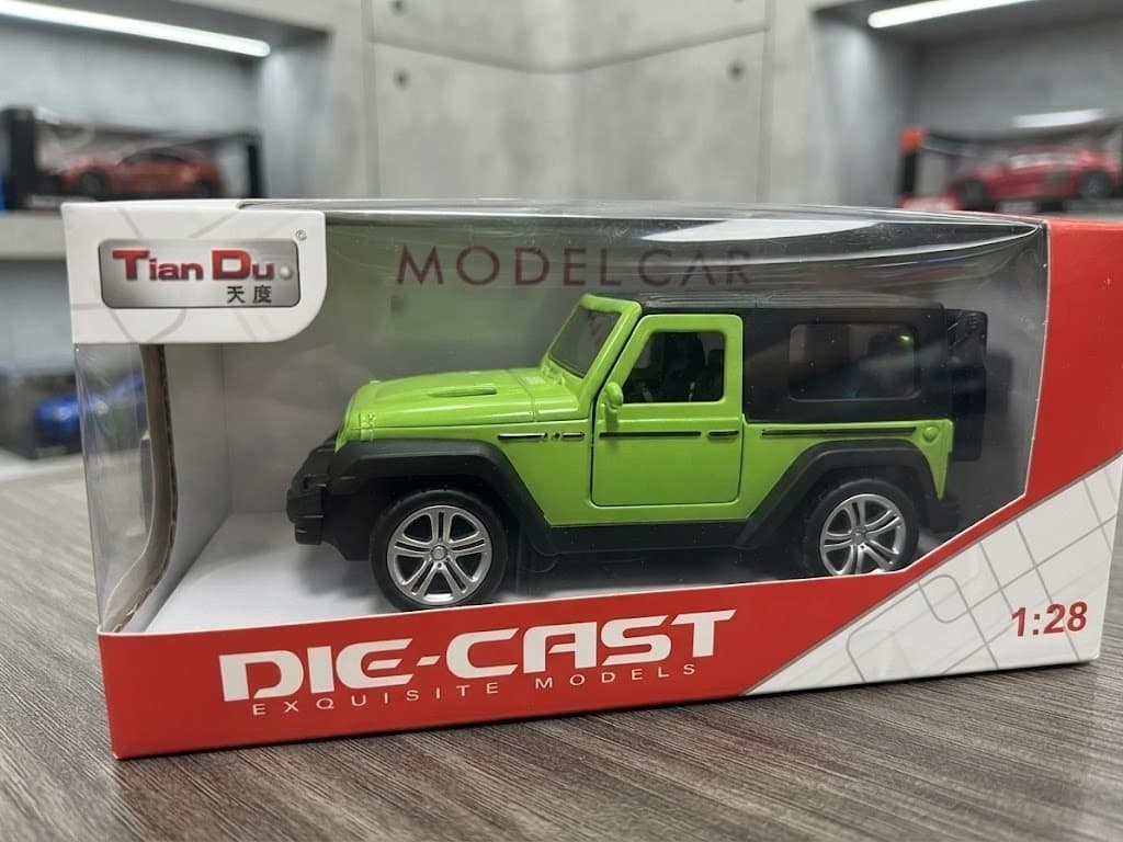 Caixa original com visor de acrílico Die-Cast Tian Du 1:28