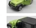 Miniatura Jeep Wrangler com portas dianteiras abertas