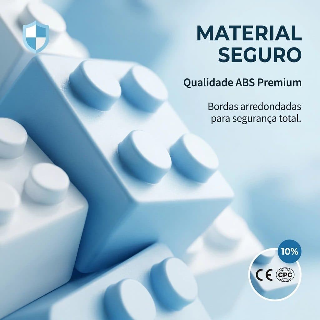 Material Seguro ABS Premium e Certificação CE CPC