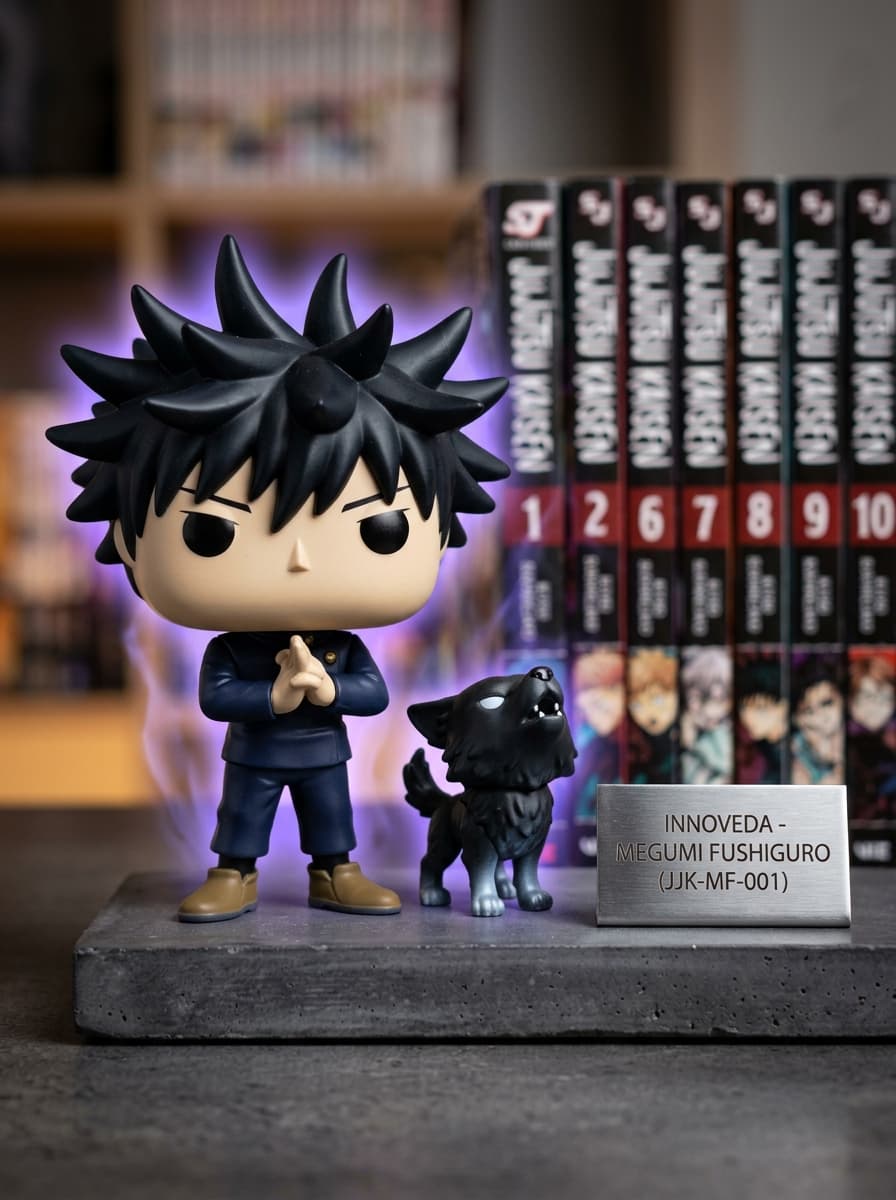 Funko Pop Megumi Fushiguro com Divine Dog 1112 Jujutsu Kaisen Original