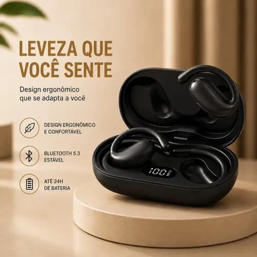 Fone de Ouvido Bluetooth TWS Peining PEI-P101 Branco - Foto 4