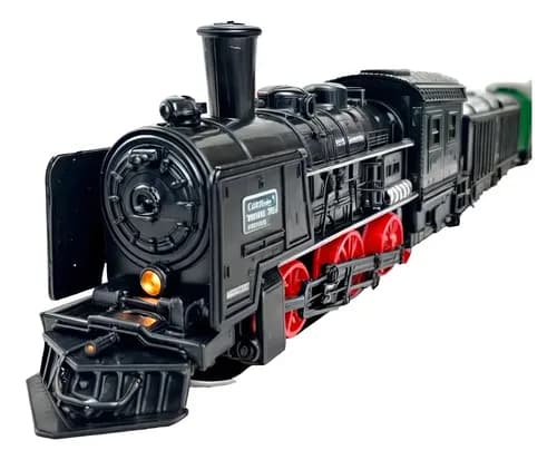 Brinquedo Trem Ferrorama Grande 270cm Trilho Movido À Pilhas - Imagem 2