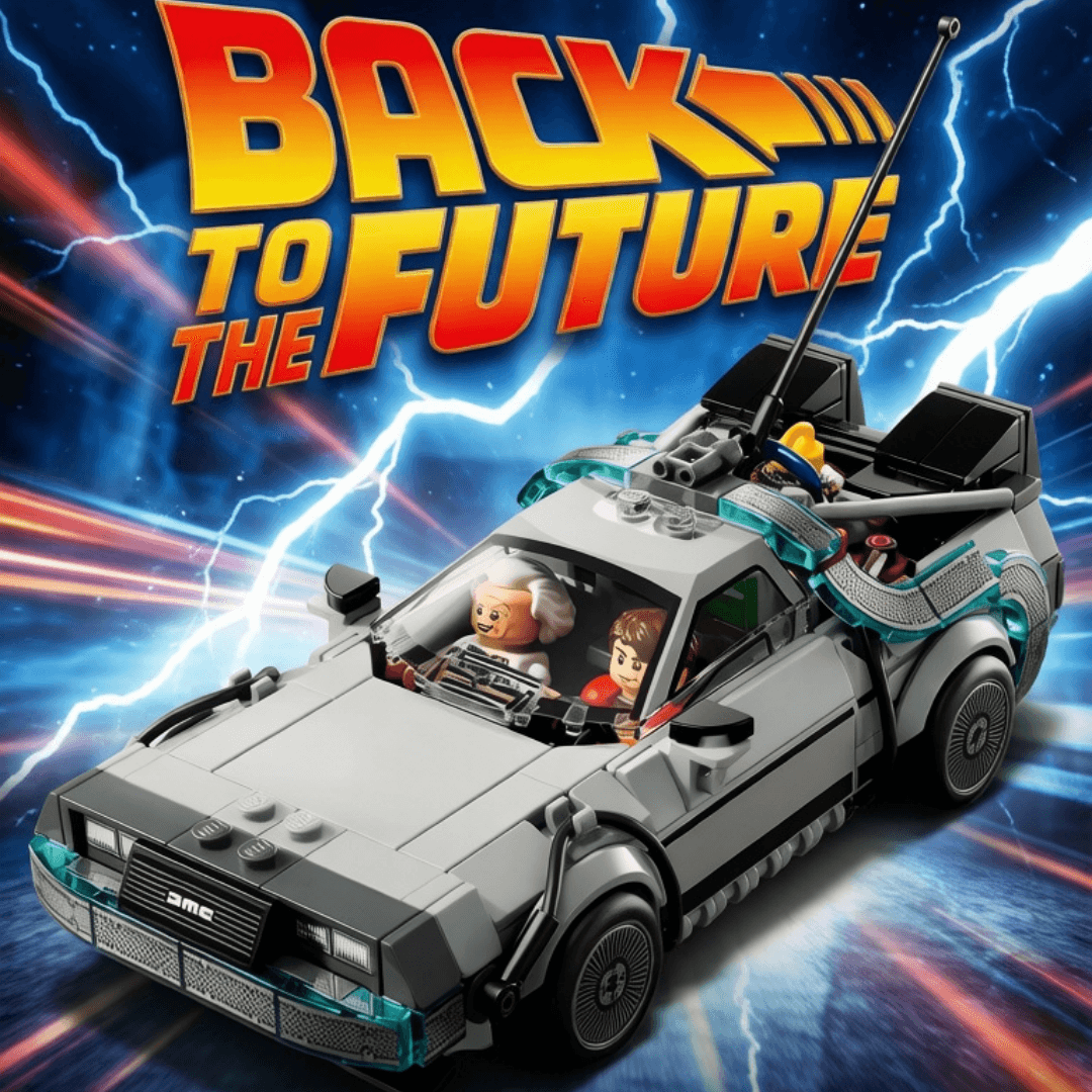 Blocos de Montar DeLorean Máquina do Tempo — De Volta Para o Futuro MOC - Foto 6