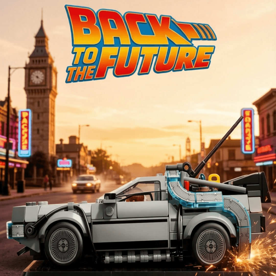 Blocos de Montar DeLorean Máquina do Tempo — De Volta Para o Futuro MOC - Foto 7