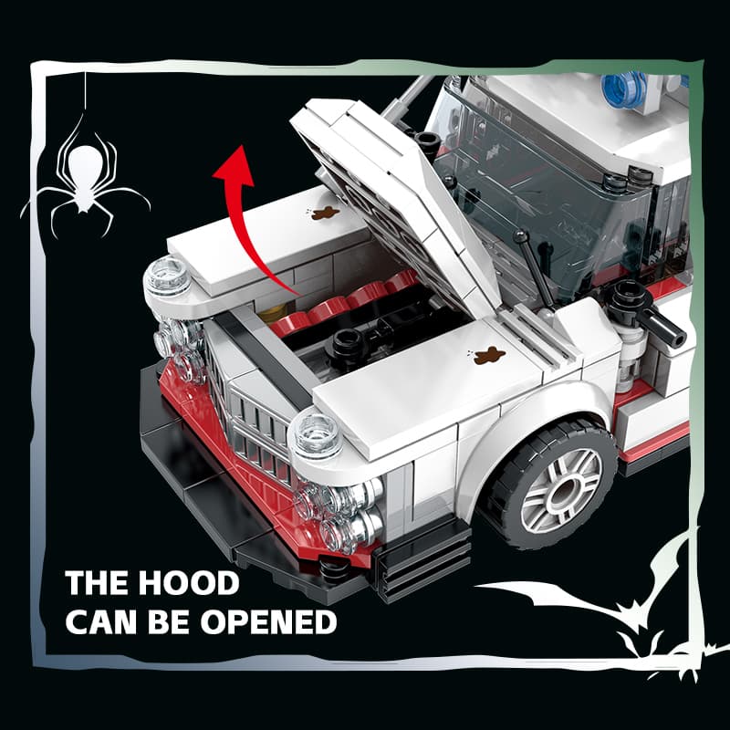 Blocos de Montar Carro Caça-Fantasmas Ecto-1 562pcs MOC Retrô - Imagem 5