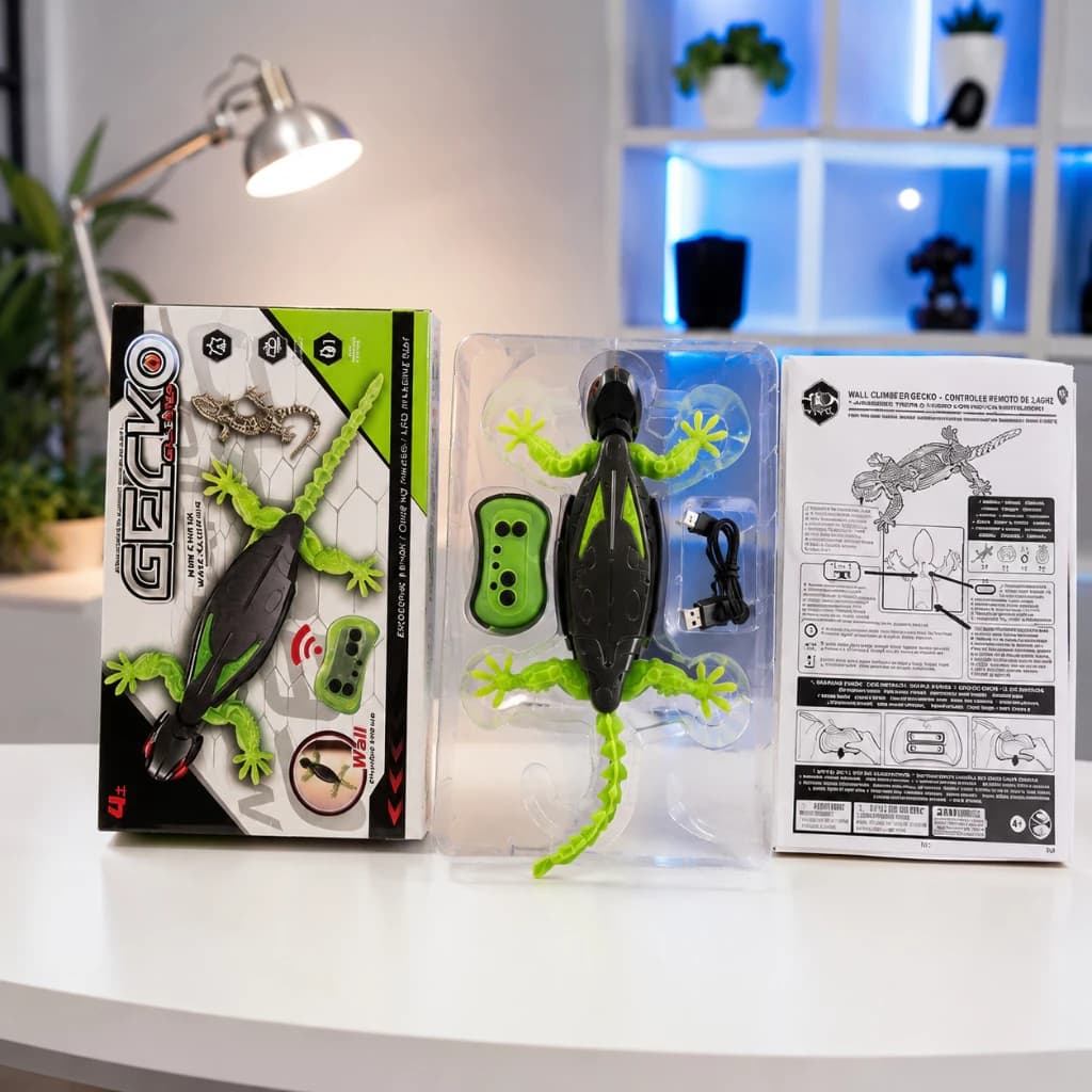 Kit Completo na Caixa com Cabo USB e Manual - Lagarto Robô Gecko