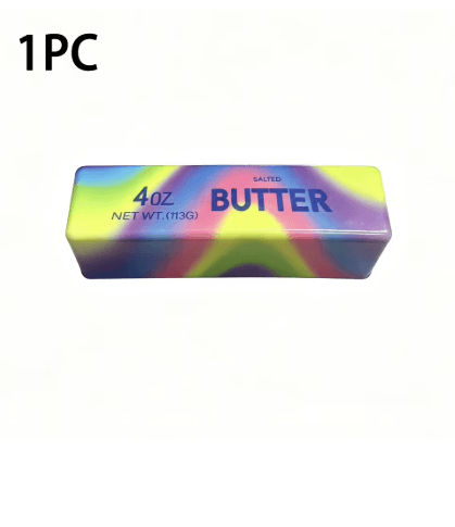 Barra de Manteiga Salted Butter Squishy Colorida