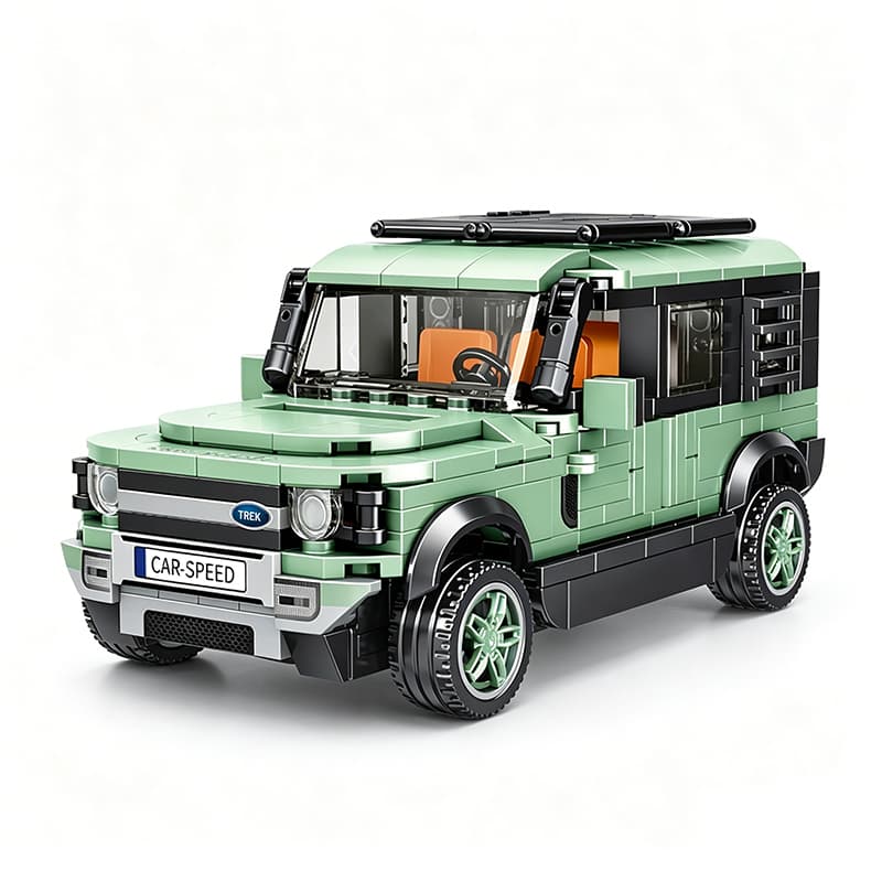 Blocos de Montar Carro SUV Off-Road 4x4 Aventura MOC - Imagem 11
