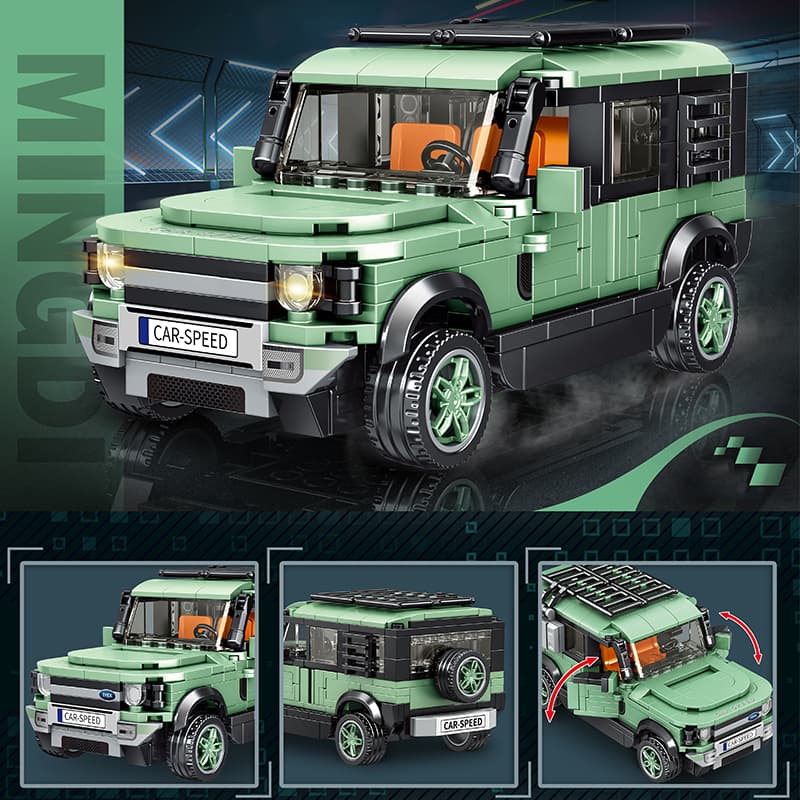Blocos de Montar Carro SUV Off-Road 4x4 Aventura MOC - Imagem 6