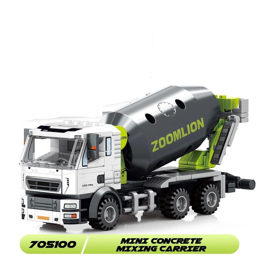 Blocos de Montar Caminhão Betoneira Zoomlion 705100 (241 Peças)
