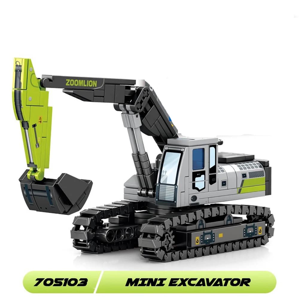 Blocos de Montar Escavadeira Hidráulica Zoomlion 705103 (268 Peças)